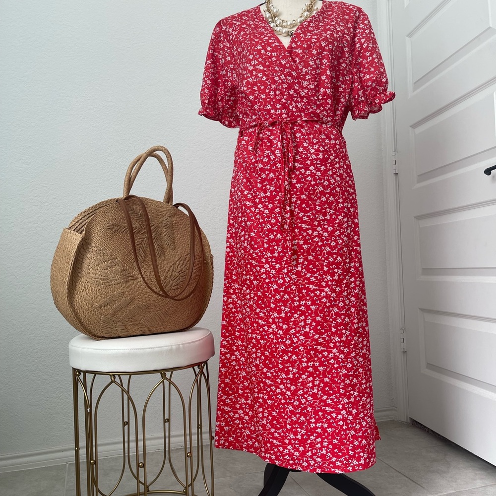 Shein dress midi cute